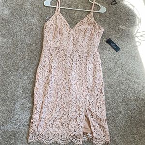 Lulus Sweetheart Pink Dress with Slit